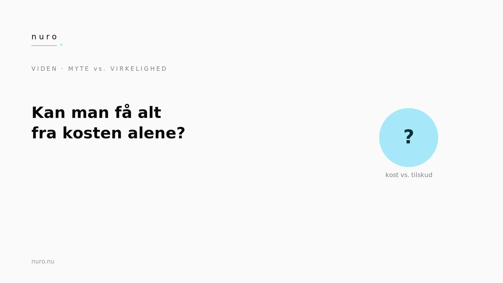 Kan man få alle vitaminer fra kosten — Nuro Viden