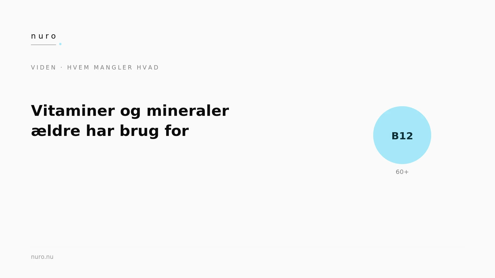 Næringsstoffer ældre — Nuro Viden