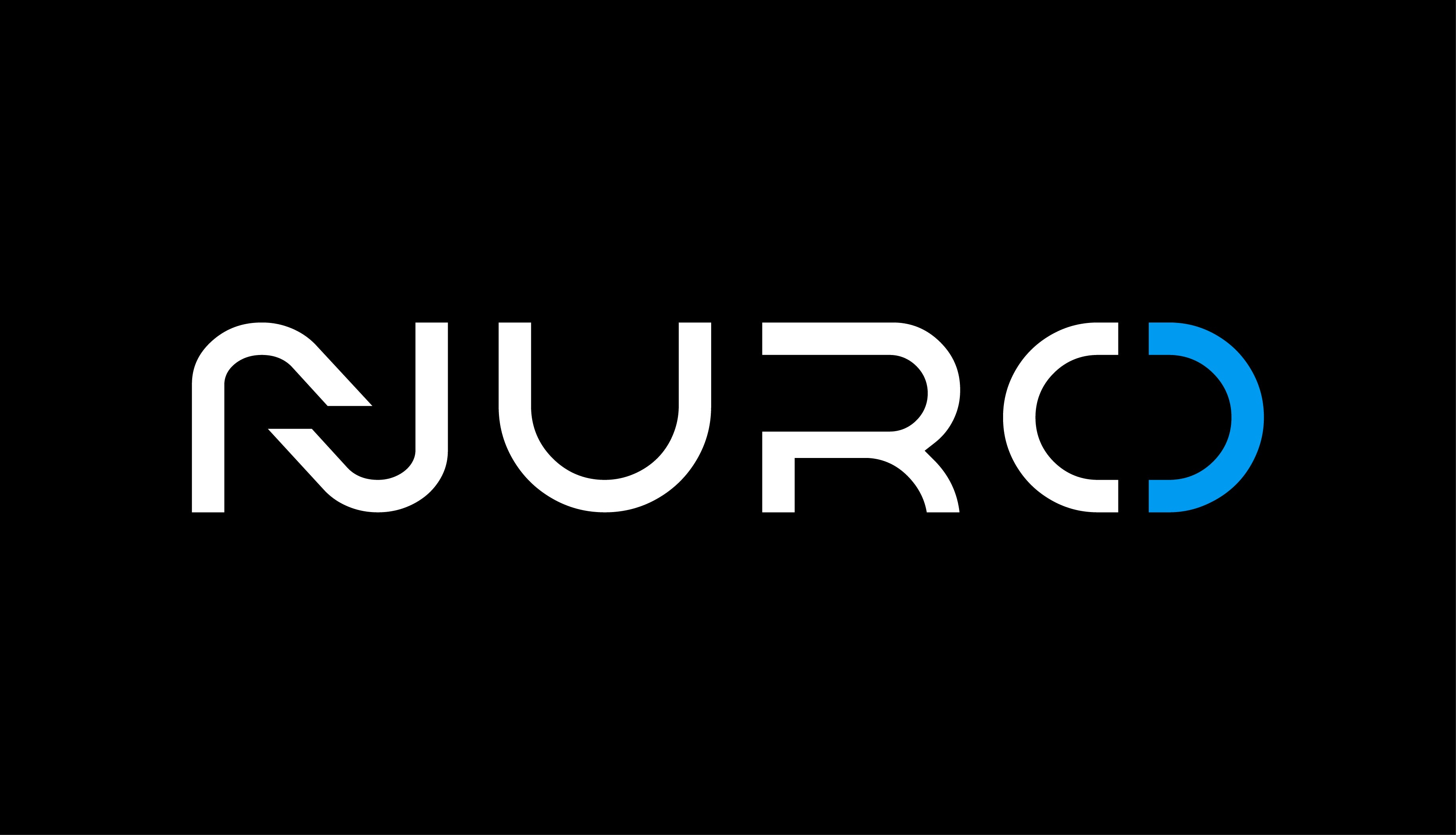 Nuro Logo on black background