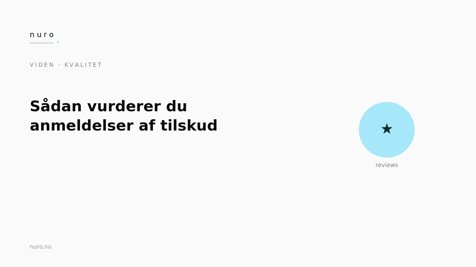 Sådan vurderer du anmeldelser af kosttilskud — Nuro Viden