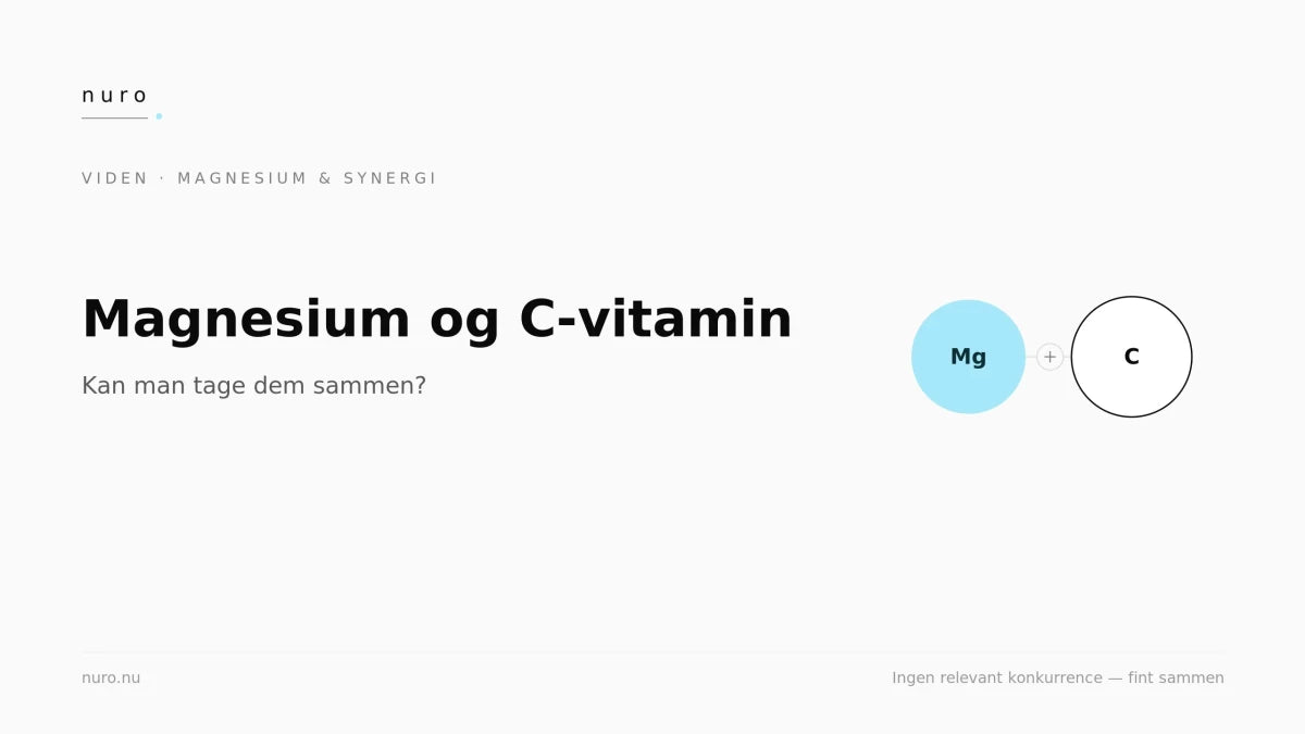 Magnesium og C-vitamin: kan man tage dem sammen? - Nuro